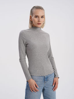 B1226 Водолазка СЕРЫЙ