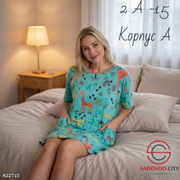 Женская сорочка с рисунком