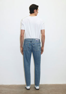 Milan Premium Blue Puslu Ac?k Mavi Jean Pantolon  фото 5