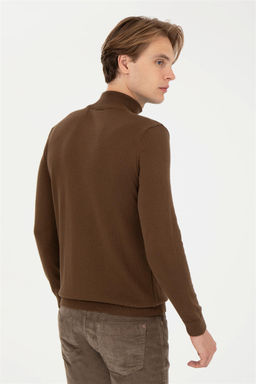 Мужской вязаный свитер кокосового цвета Basic - U.s. polo assn фото 11