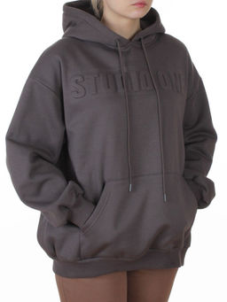 2811 DK. GRAY Худи унисекс женское (95% хлопок, 5% спандекс)