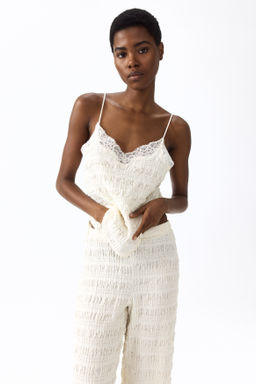 Top de tirantes en punto texturizado - H&m фото 2
