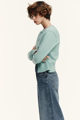FITTED KNIT CARDIGAN - Zara фото 4