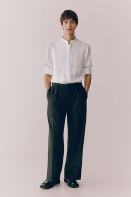 Camisa de lyocell con cuello mao Regular Fit - H&m фото 2