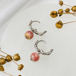 Серьги из Родохрозита