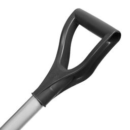 Лопата пластиковая, ковш 420 × 410 мм, с алюминиевой планкой, алюминиевый черенок, «Белый Медведь»