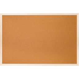 Доска пробковая в деревянном П-образном профиле 60х90см