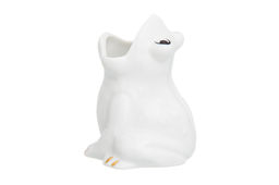 Вазочка п/зубоч. 5,5*4,8*6,5 см 30 мл Лягушка белая, золото - Elan gallery фото 4