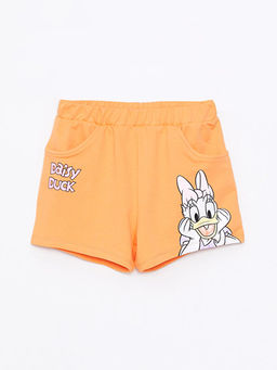 Beli Lastikli Daisy Duck Bask?l? K?z ?ocuk ?ort