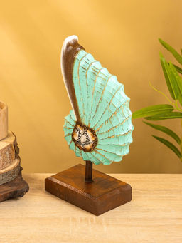 Набор сувенирный «Раковины», h=35 см, h=30 см, h=25 см, дерево, бирюзовый