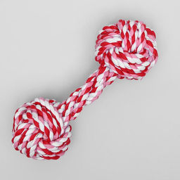 Игрушка тренировочная канатная Гантель, 180 г, микс цветов - Пижон фото 2