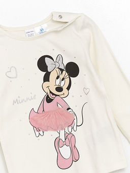 Bisiklet Yaka Minnie Mouse Bask?l? K?z Bebek Pijama Tak?m? - Waikiki фото 6