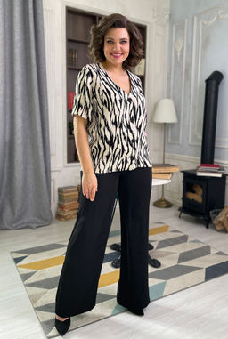 Костюм Rumoda 2128 черный+белый/принт