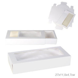 Цена за 10 шт. Коробка подарочная складная 27х11,5х4,7 см / W2711 /уп 12/540/