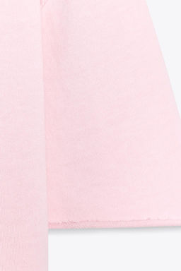 WASHED-EFFECT PLUSH SWEATSHIRT - Zara фото 8