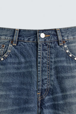 STUDDED LOOSE FIT JEANS - Zara фото 9
