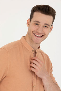 Мужская рубашка светло-коричневого цвета с длинным рукавом Неожиданная скидка в корзине - U.s. polo assn фото 2