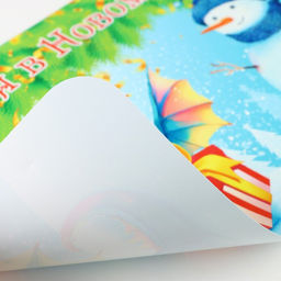 Цена за 3 шт. Салфетка новогодняя на стол Счастья в Новом Году! 2024 год, символ года, снеговик - Дарим красиво фото 3