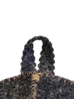 Шапка для бани и сауны «Русские традиции», шерсть 50%, полиэфир 50%, серая