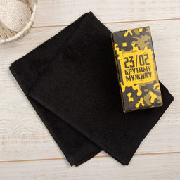 Полотенце махровое Этель 23 февраля: Крутому мужику 30?30 см, 100% хлопок 340 г/м?