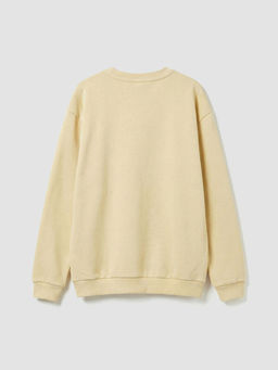 Bisiklet Yaka Bask?l? Erkek ?ocuk Sweatshirt