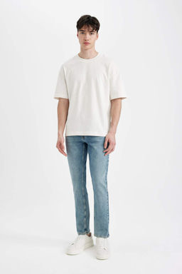 Pedro Slim Fit Джинсовые брюки узкого кроя с нормальной талией и узкими штанинами - Defacto фото 2