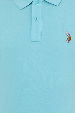 Erkek Turkuaz Polo Yaka Basic T-Shirt Sepette S_rpriz _ndirim - U.s. polo assn фото 6