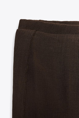 TEXTURED PAREO TROUSERS - Zara фото 6