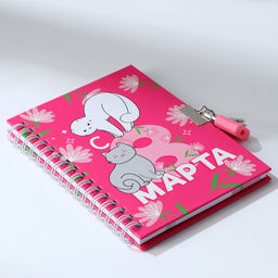 Блокнот на замочке А6, 50 л. С 8 Марта - Artfox фото 3