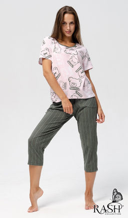 Пижама "Барни" розовая Цвет:как на фото