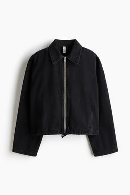 Cazadora denim con cuello
