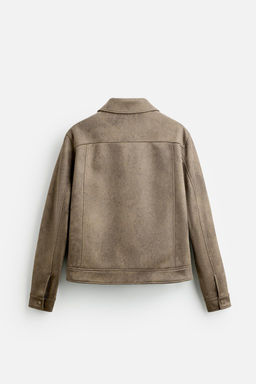 FAUX SUEDE JACKET - Zara фото 7