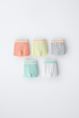 6-14 A?OS/ PACK CINCO B?XERS TEXTO / Multicolor