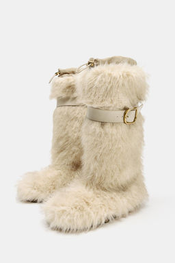 FAUX FUR BOOTS WITH STRAP SKI COLLECTION - Zara фото 20