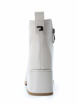 01-PCM341-2 BEIGE Ботинки демисезонные женские (натуральная кожа, байка)