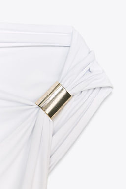 ASYMMETRIC POLYAMIDE TOP - Zara фото 25