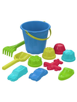 Набор игрушек для песочницы «Непоседа», 11 предметов: ведро, лопатка, грабельки, 8 формочек