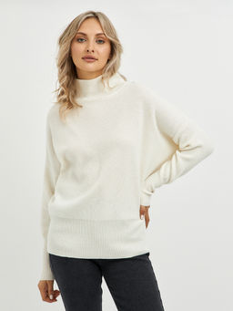 водолазка женская из шерсти в молочном цвете - Glenfield фото 6