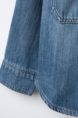 DENIM OVERSHIRT - Zara фото 4