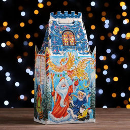 Цена за 5 шт. Подарочная коробка В гостях у Сказки, 16,7 х 10,1 х 34,5 см