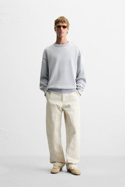 WASHED REVERSE EFFECT SWEATER - Zara фото 13