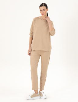 Брюки спортивные бежевые regular fit