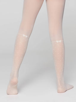 CONTE Колготки с имитацией гольфов в горошек MILANA milk - Conte elegant фото 3