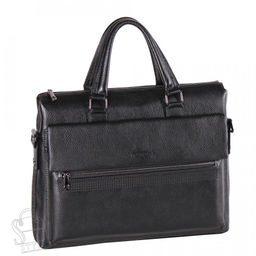 Портфель мужской кожаный 8637H black Heanbag в Новосибирске