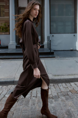 BUCKLED HIGH-HEEL BOOTS