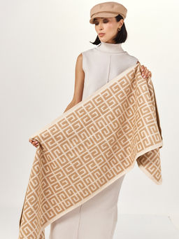 в составе ШЕРСТЬ  и КАШЕМИР Большой, мягкий, теплый  двусторонний палантин - Tantino фото 6