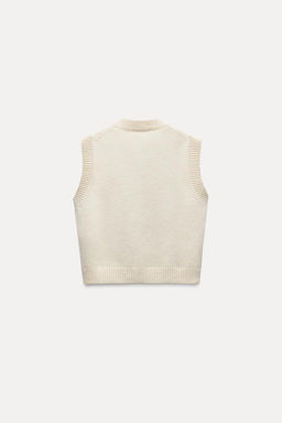 PLAIN KNIT VEST - Zara фото 8