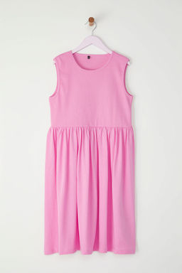 Siyah K?z Cocuk Kolsuz Basic Orme Elbise TKDSS25EL00018 - Trendyolmilla фото 3