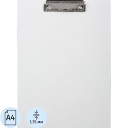 Папка-планшет д/бумаг КОМУС A4 белый жасмин