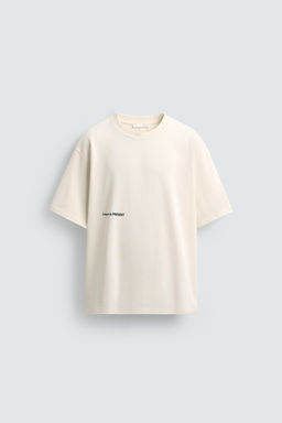 CAMISETA TEXTO PARCHES COMBINADOS / Blanco roto - Zara фото 7